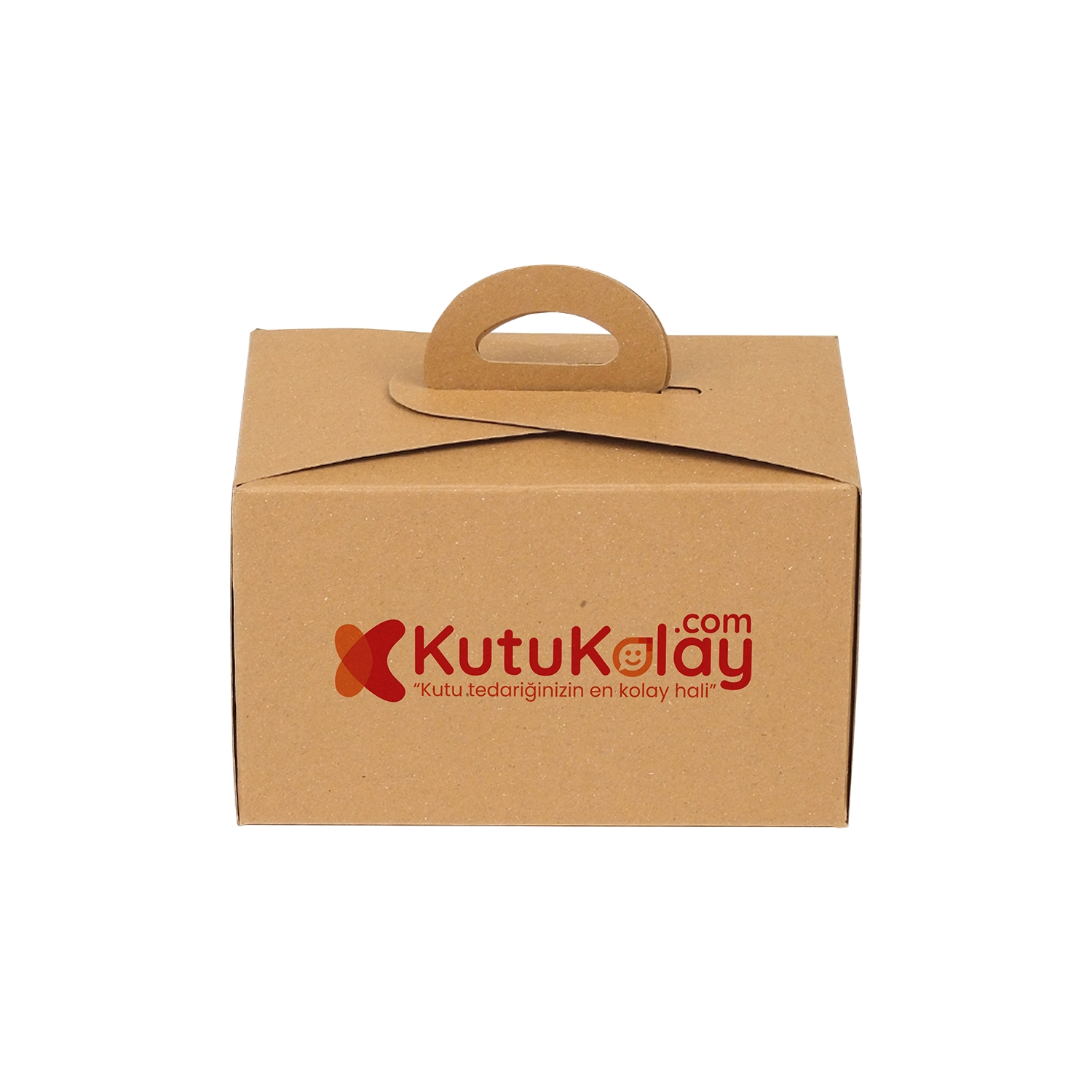 Kraft Saplı Yarım Baton Turta Kutusu 