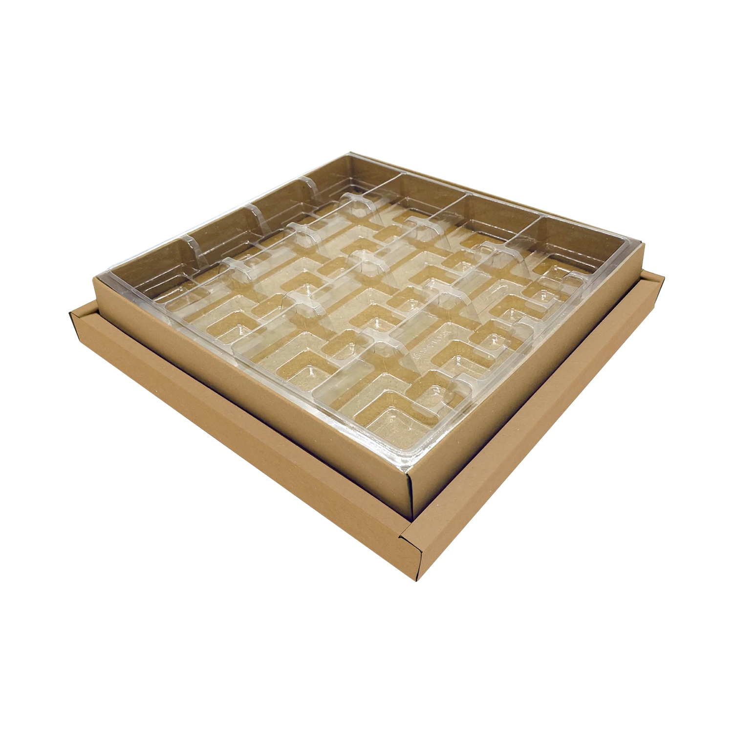 1000 Gr. Kraft Madlen Kutusu Gold (Özel Baskılı)