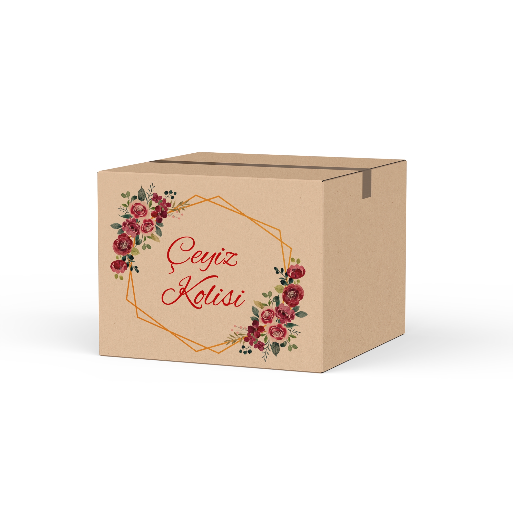 Çeyiz Kolisi A Box CB Dalga 34x50x34cm Esmer