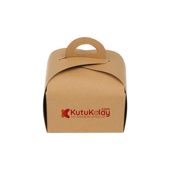 Kraft Saplı Mono Turta Kutusu (Özel Baskılı)