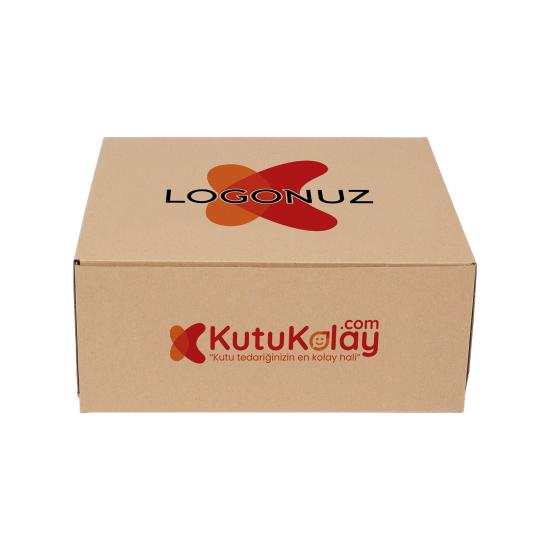 3 Baton Kraft Renk Turta Kutusu Sade