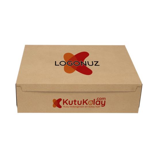 4 Baton Kraft Renk Turta Kutusu Oluklu Sade 