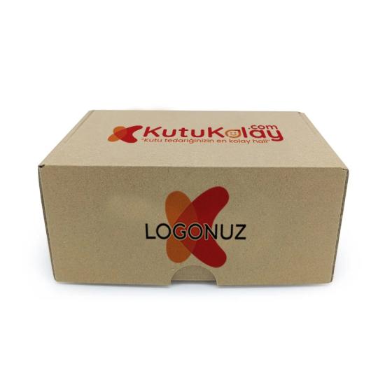 Özel Baskılı Oluklu Geçmeli E-ticaret Kutusu 17cm
